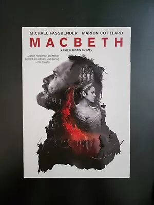 Macbeth (DVD 2015) Fassbender Cotillard UNOPENED • $4