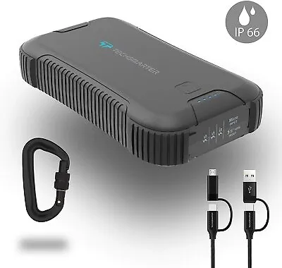 Techsmarter 30000mah Rugged & Waterproof 45W USB-C Portable Charger Power Bank • $79.99