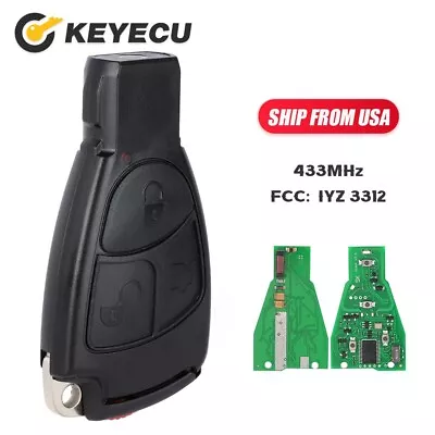 3B Replace Remote Car Key Fob For Mercedes-Benz C E S Class 433MHz FCC: IYZ 3312 • $23.23