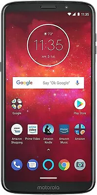 Motorola Moto Z3 Play 64GB 4G LTE GSM Unlocked XT1929-4 Ceramic Black Open Box • $142.50