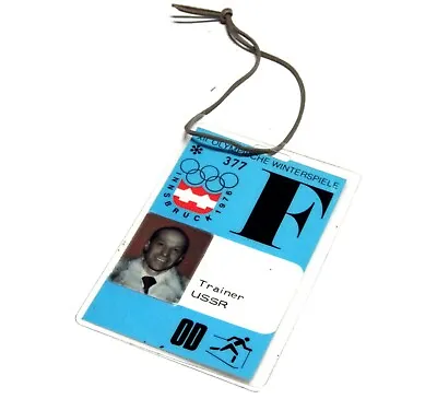$44.44 • Buy 1976 WINTER OLYMPIC GAMES Innsbruck ID Card TRAINER Former Olympic Participant