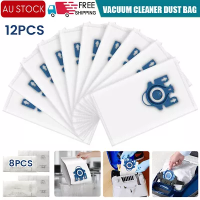 12x Vacuum Cleaner Bags For Miele 3D GN COMPLETE C2 C3 S2 S5 S8 S5211 Models  • $17.39