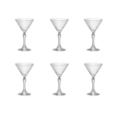 NEW BORMIOLI ROCCO AMERICA 20s 155ml SMALL MARTINI GLASSES SET 6 Speakeasy • $79.95