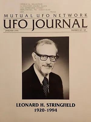 UFO Journal Mutual UFO Network MUFON Magazine #321 January 1995 • $14.99