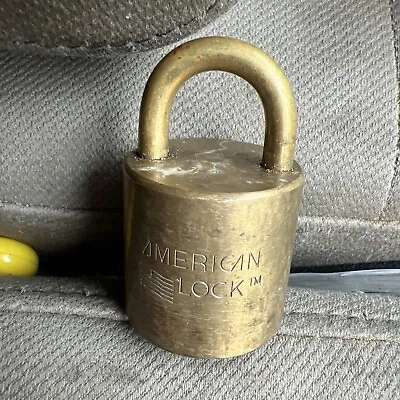 Vintage American Lock Cylindrical U.S. Military Padlock NO Key • $49.99