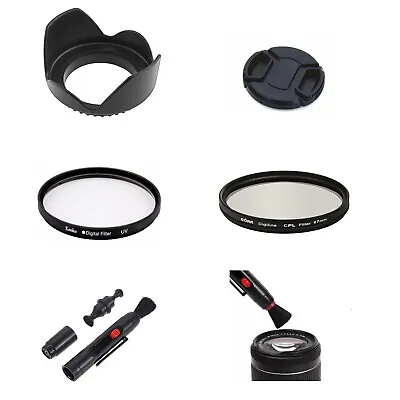 SA4 46mm Camera Bundle Lens Hood Cap UV CPL Filter Brush Pen For Panasonic Lens • $20.89