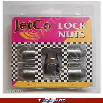 STEEL CHROME LOCK NUTS 12mm X 1.25 • $30.95