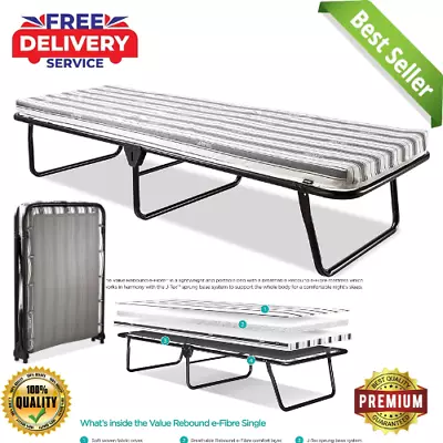 Jay-Be Value Folding Bed With Rebound E-Fibre Mattress - Single • £71.32