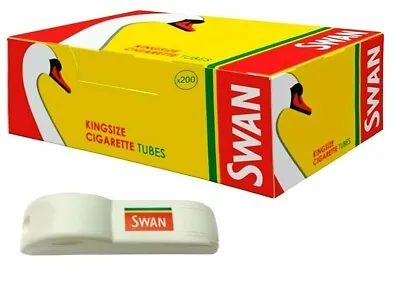 £7.99 • Buy SWAN EMPTY TUBES Tips & Machine KING SIZE Make Your Own Cigarette Classic Filter