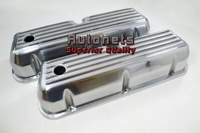 SBF Small Block Ford 289 302 351W 5.0L Fin Polish Aluminum Valve Cover Mustang • $112.95