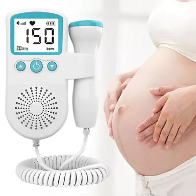 Fetal Doppler Detector Baby Heart Beat Rate Probe Prenatal Monitor Ultrasonic UK • £11.99