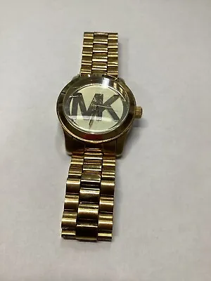 Michael Kors MK5473 Mens Gold Stainless Steel Analogue Dial Quartz Wristwatch • $89.09