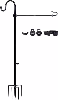 LOPANNY Large Garden Flag Holder Stand Pole For 28 X 40 Flags With Shepherds Hoo • $24.61