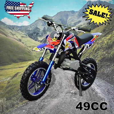 49cc Mini Dirt Bike Gas Powered 2 Stroke Kids Pit Bikes Off Road Motorcycle • $349