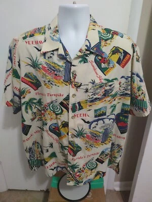 $7.98 • Buy  Mens Novelty Print Shirt Florida, Travel, Tourist Xl