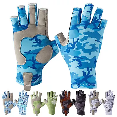 Summer Men Women Half Finger Gloves Outdoor Protective Gloves Sports Hiking NEW • $17.52