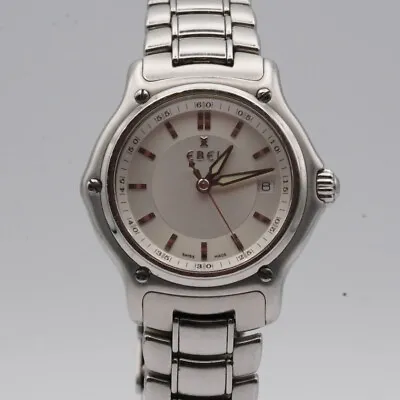 Ebel 1911 Women's Watch Steel 30MM Top Condition With Orig. Bracelet 9087221 • £690.89