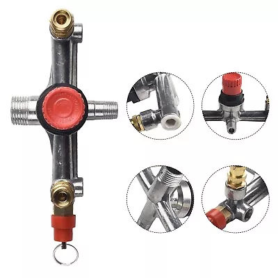 Air-Compressor Pressure Valve Switch Control Manifold Regulator Gauges-Parts • $22.95