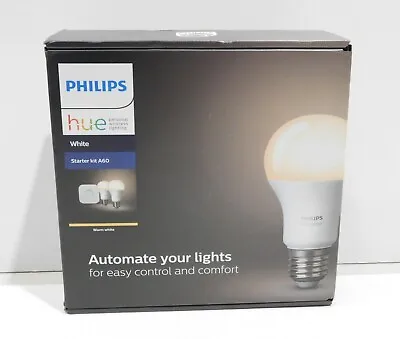 $111.99 • Buy Philips Hue White Starter Kit A60 | 2x Bulbs | Bridge