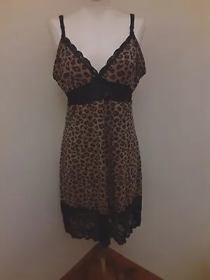 Marilyn Monroe Lingerie Nightgown Sleepwear Size XL Leopard Print • $21