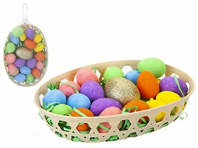 21Pcs GOLDEN EGG HUNT SET In Basket Easter Egg Hunt Accessories Decoration Treat • £5.49