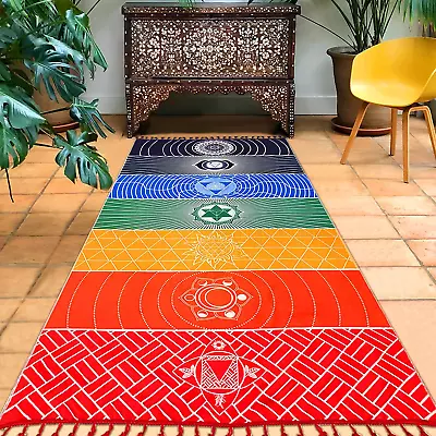 Mexican Yoga Mat Beach Picnic Blanket Chakra Meditation Mat Yoga Rug Sunscreen S • $14.70