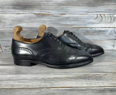 Crockett & Jones Witney Oxford Made In England Unisex Leather Shoes Black • $203.49