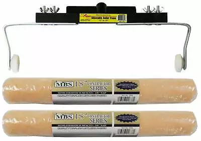 MBS 18  Roller Frame And Cover Kit Paint Like The Pros Paint Walls Quickly • $35.95