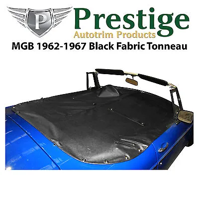 MGB Tonneau Cover Black Fabric Canvas Without Headrest Pockets 1962-1967 • $327