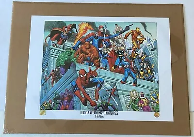 HEROES & VILLAINS Marvel Masterpiece Poster Print Dynamic Forces Lithograph • $59