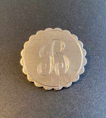 Monogrammed Cursive “B” Silver Pin/brooch • $6