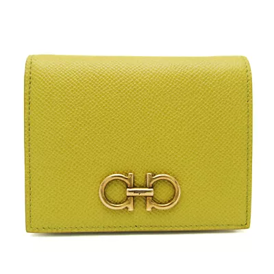 Salvatore Ferragamo Gancini IY-22 D780 Women's Leather Wallet (bi-fold) BF568903 • $446.60