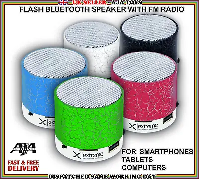 Bluetooth Wireless Mini Portable Speaker Bass Night Light For MP3 IPhone IPad • £6.99