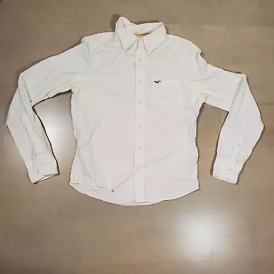 Hollister Mens Casual Button Down White Size Medium • $12.99