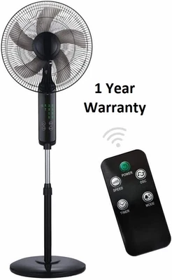 £41.99 • Buy 16” Oscillating Fan (CK K40R) Standing With 30W, 9 Speed, 24 Hour Timer 4 Mode