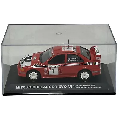 Mitsubishi Lancer EVO VI 1999 New Zealand Rally Diecast Race Car 1/43 Altaya Red • $27.29