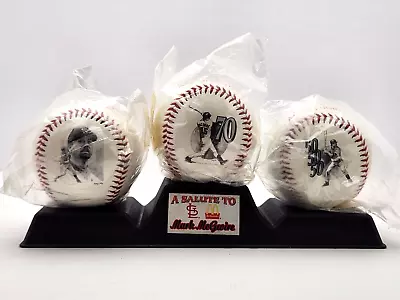 MLB 1998 McDonalds A Salute To Mark McGuire 3 Baseball Set (All Time Homeruns) • $21.99