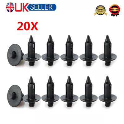 For Honda Yamaha Suzuki Bike Fasteners Plastic Rivet Fairing Trim Clips 8mm Hole • £5.48