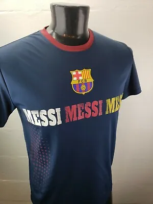 $21.60 • Buy Lionel Messi FC Barcelona Mens Large Graphic T-Shirt Large 100% Polyester FCB