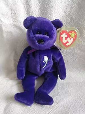 £14.99 • Buy Ty Beanie Baby Princess Diana Bear - Indonesia / PE Pellets / No Space