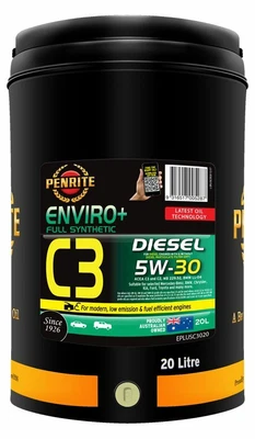 $232.95 • Buy Penrite Enviro+ C3 Synthetic Engine Oil 5W-30 20L Fits Holden Commodore VE 3....