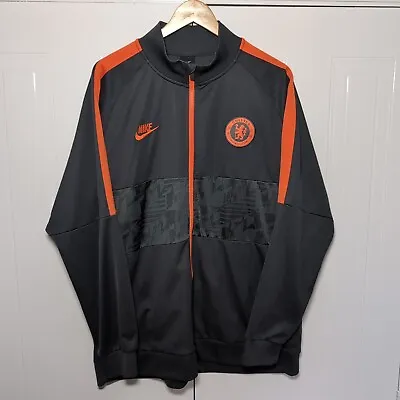 Men's Chelsea FC Nike Chelsea UCL I96 Anthem Jacket Black 2019/20 CFC - Size XXL • £44.99