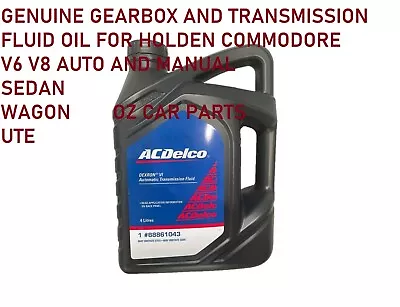 Genuine ACDelco DEXRON VI Fluid 4L For Holden Commodore VE VF Auto Transmissions • $115