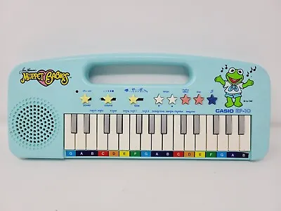 Muppet Babies Kermit Casio Keyboard EP-10 1987 Jim Henson Kermit Synth AS IS • $29.74