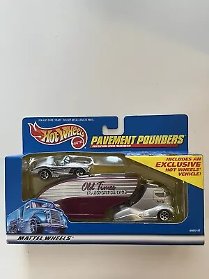 2001 Vintage Hot Wheels Pavement Pounder Old Times Transport Service Corvette • $13