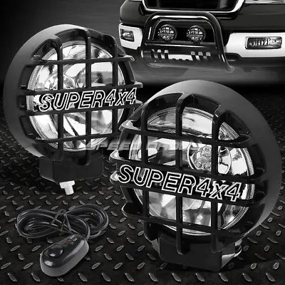 6  Round Black Housing Clear Fog Light/offroad Super 4x4 Guard Work Lamp+switch • $32.88