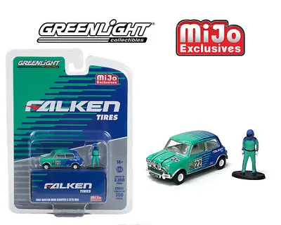 Greenlight 1:64 1967 Austin Mini Cooper S 1275 MKI Falken Tire W/Driver 51454 • $15.99
