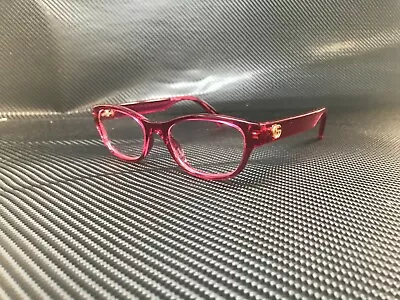 GUCCI GG0717O 004 Rectangle Square Pink Demo Lens Women's Eyeglasses 47 Mm • $170.91