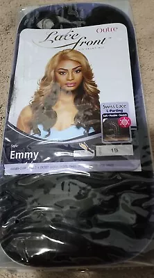 $59.99 • Buy Outre Emmy L-parting Swiss Lace Front Wig Color 1B