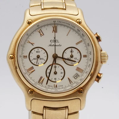 £13215.52 • Buy Ebel 1911 Automatic Chrono El Primero 38MM 18K 750 Solid Gold 8134901 174 Size